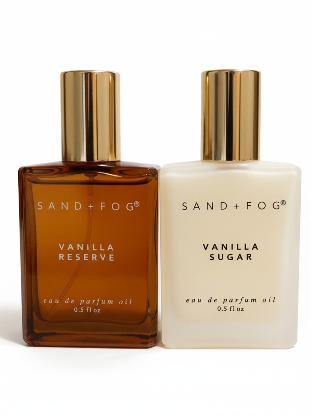 SAND + FOG Vanilla Reserve & Vanilla Sugar Duo - Amber & Cream
